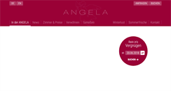 Desktop Screenshot of hotel-angela.at