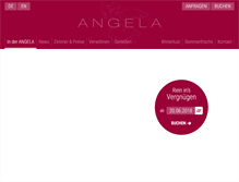 Tablet Screenshot of hotel-angela.at